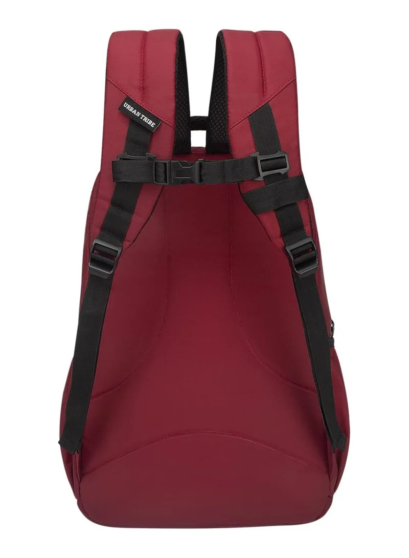 إربان ترايب URBAN TRIBE Accelerator 28 Liters Maroon Laptop Office Travel Backpack For Men And Women, Boys And Girls | Anti Theft Lock Zippers