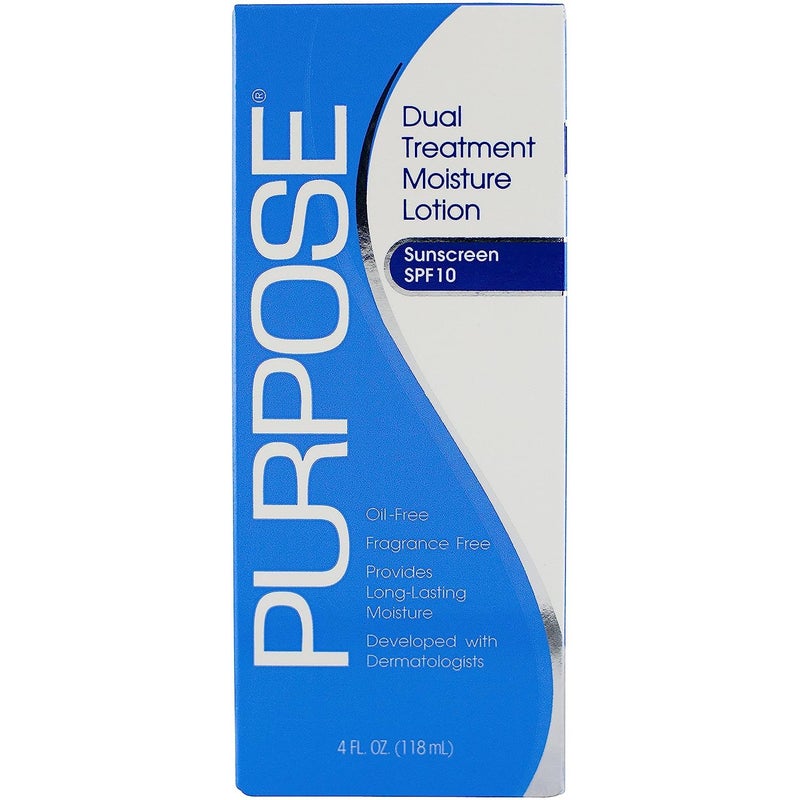 PURPOSE Dual Treatment Moisture Lotion SPF 10 4 oz Pack of 5