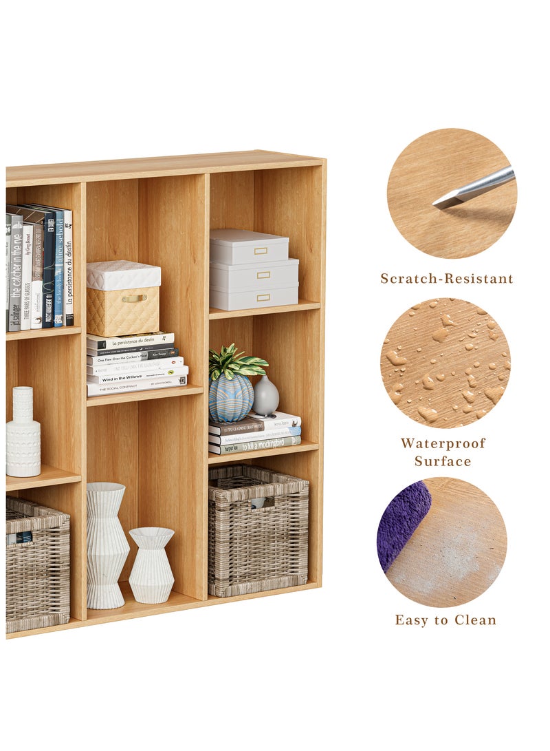 Chogori Wooden Cube Storage Organizer with Closed Back Panel, 11in Cube Shelf Opening, Bookshelf, Display Shelf,Closet Cabinet for Home and Office - Image 4