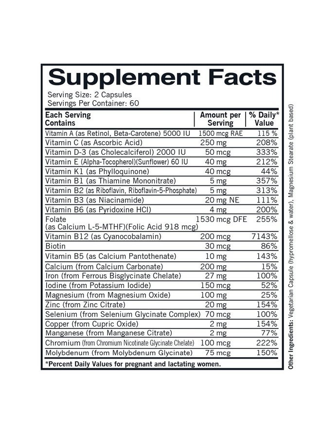 Kirkman Prenatal Advanced Care, 120 Capsules, Kirkman Labs - Image 2