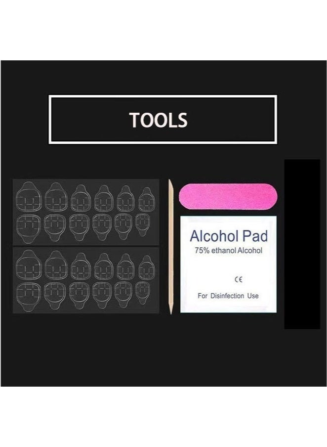 GlamKit False Nails Handmade Press On Nails With Pearl Professional Manicurist Made Salon Quality Nail Art - Image 5