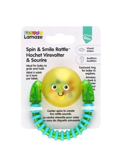 Lamaze Lamaze, Spin & Smile Rattle, 0+ Months, 1 Count  - Image 1