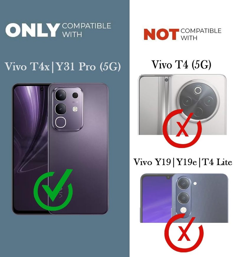 Jkobi غطاء خلفي من جيكوبي لهاتف فيفو T4x | فيفو Y31 Pro (تشطيب غير لامع ثنائي اللون | حماية كاملة للكاميرا | أنيق واحترافي) - Image 4