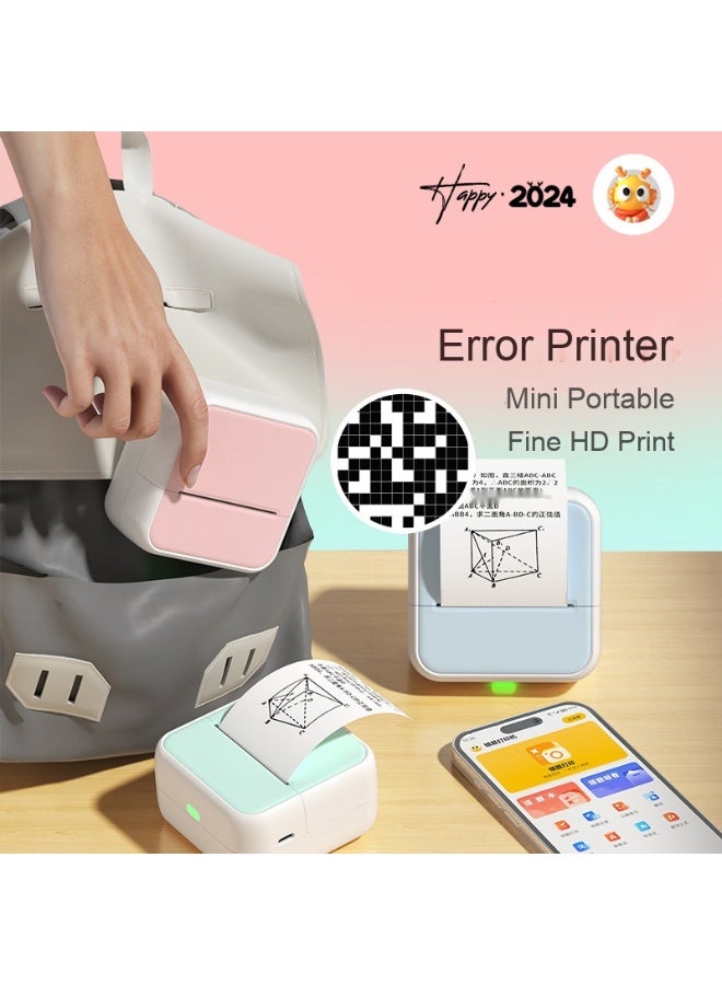 NIBEMINENT Portable Error Printer Thermal Label Printer Bluetooth Pocket Printer  - Image 2