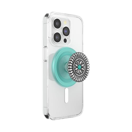POPSOCKETS قبضة هاتف PopSockets لمغناطيس MagSafe مع حامل، حامل مغناطيسي، قمة قابلة للتبديل، تثبيت آمن لحالات iPhone MagSafe، قبضة الهاتف والتابلت، PopSockets لطيفة - مختومة بالمينا - Image 1