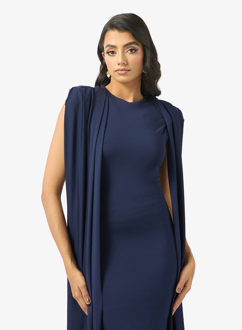Khizana Dress With Exaggrated Sleeves - Image 3