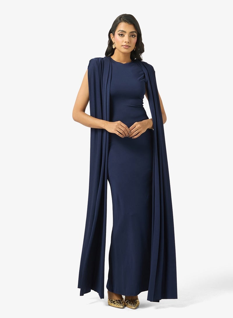 Khizana Dress With Exaggrated Sleeves - Image 5