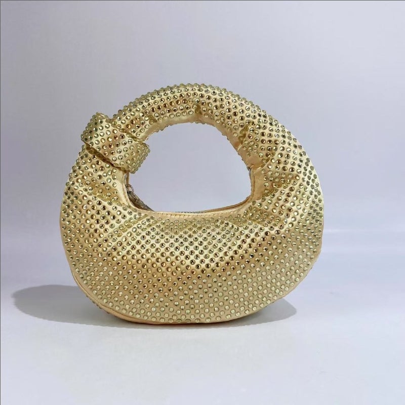 Women's Retro Crystal Rhinestone Abacus Small Handbag - Image 2