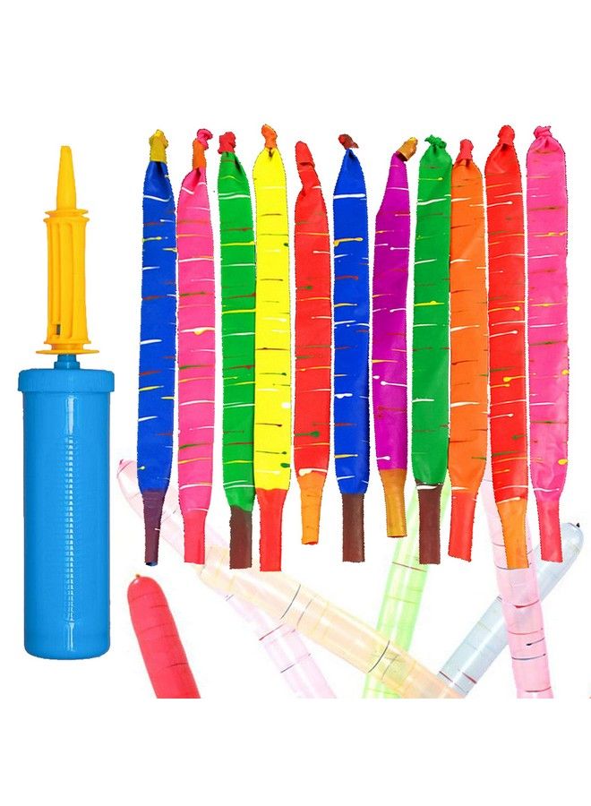 Carykon 200Pcs Rocket Balloons Holiday Party Decoration Screaming Balloons Flying Whistle Balloons With Pump Rocket Balloon - Image 2