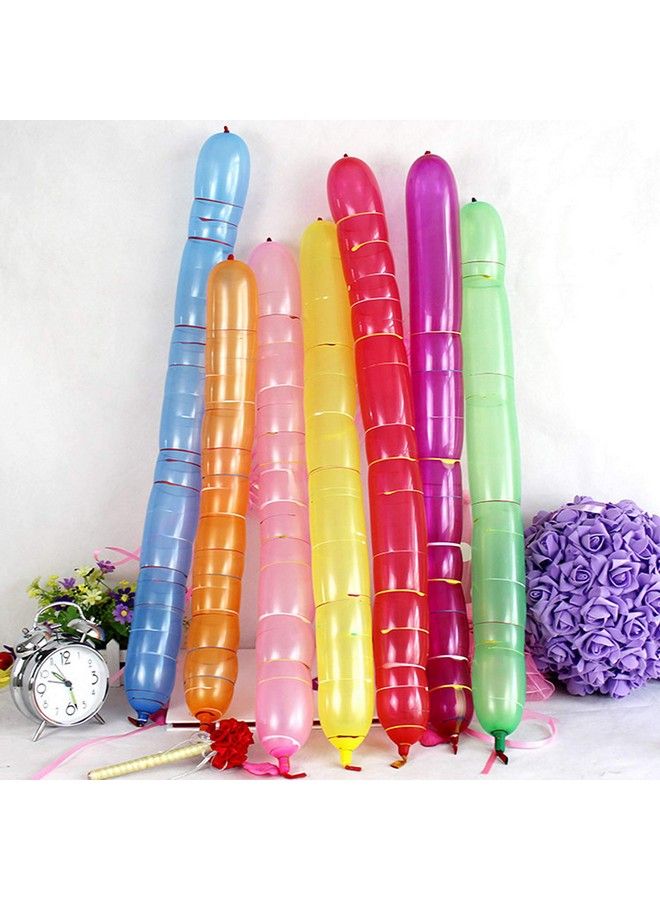Carykon 200Pcs Rocket Balloons Holiday Party Decoration Screaming Balloons Flying Whistle Balloons With Pump Rocket Balloon - Image 3