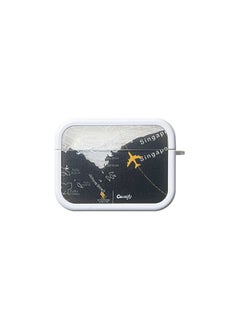 Applicable To AirPods Pro2 Earphone Cover Two-in-one Cartoon Soft Case For Apple1/2/3 Generation Wireless Bluetooth Cross-border-Color:Two-in-one Soft Shell-flight Chart-Model:AirPods 1/2 Generation (protective Cover)
