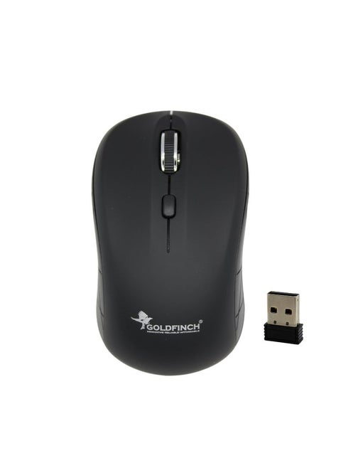 Wireless Mouse silent click for laptop and desktop compatible with windows mac and linux Black
