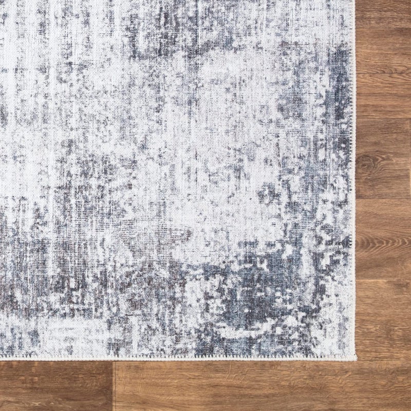 Bloom Rugs بلوم سجاد قابلة للانزلاق 3 '× 5' سجادة - رمادي/فحم/أزرق منطقة تجريدية حديثة سجادة لغرفة المعيشة غرفة الطعام غرفة الطعام والمطبخ - الحجم الدقيق: 3 '× 5' - Image 5