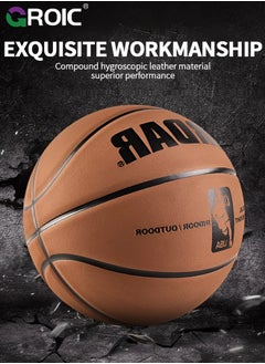 GROIC Basketball  Standard Offical Indoor Outdoor Basketball Leather Game Basketball Game Training Universal Basketball Outdoor Sports Goods  - Image 5