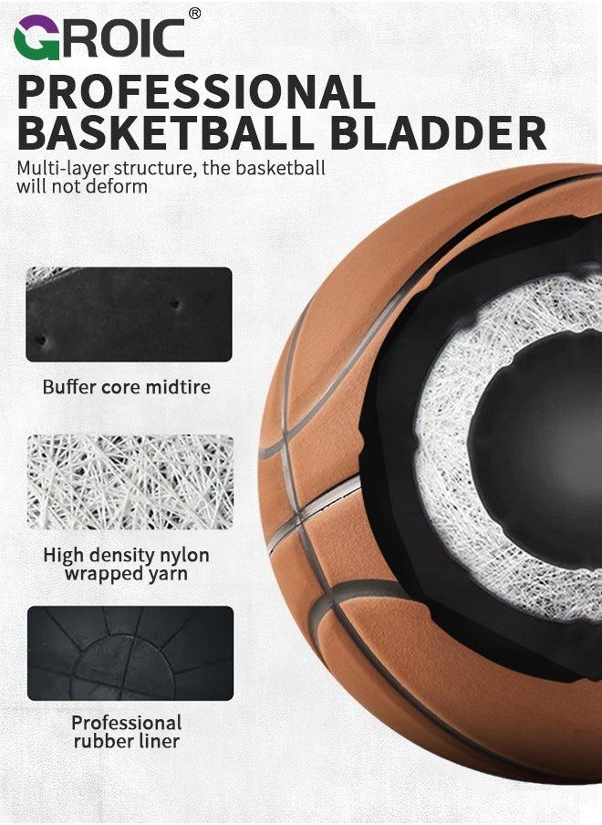 Basketball  Standard Offical Indoor Outdoor Basketball Leather Game Basketball Game Training Universal Basketball Outdoor Sports Goods - pzsku/Z8C3C5878C19638DEF87EZ/45/_/1698376784/297def97-4bdd-4c98-ae4b-6365a7ab56ca