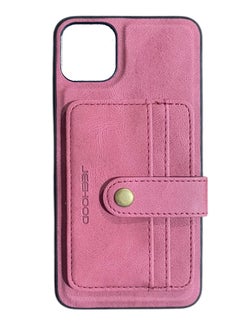 For iPhone 13 JEEHOOD Retro Magnetic Detachable Protective Case with Wallet & Card Slot & Holder