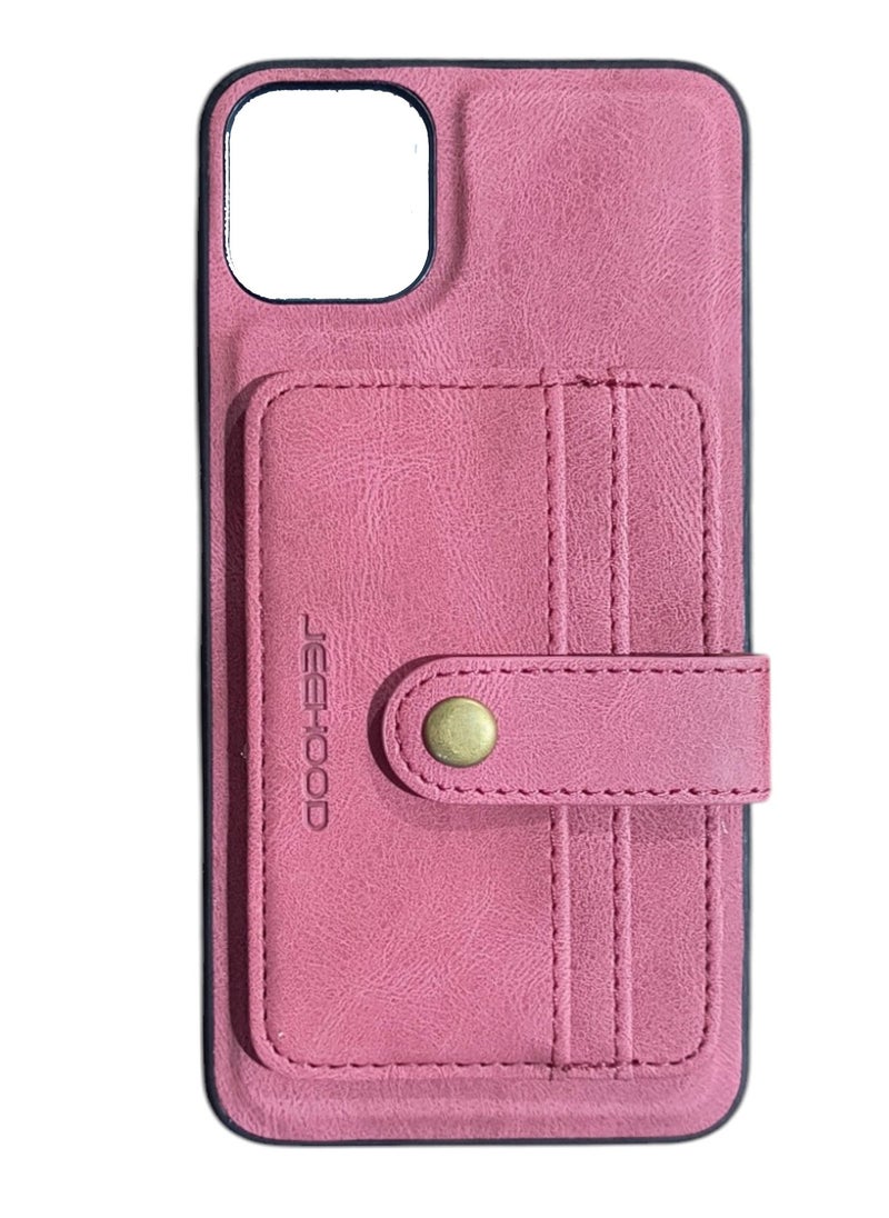 Generic - For iPhone 13 JEEHOOD Retro Magnetic Detachable Protective Case with Wallet & Card Slot & Holder - Image 1