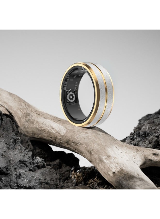 Generic - Smart Ring Multi-function Ring For Men And Women Black Technology Waterproof Bluetooth Ring Sleep Mode Heart Rate Gesture Photo-Color:Medium Gold No. 9 (inner Diameter 19mm) Wire Charger - Image 1
