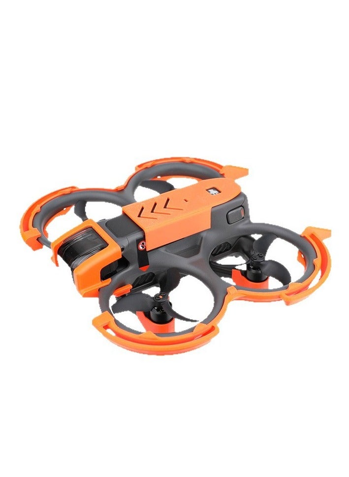 متوافق مع DJI Avata 2 حلقة حماية المراوح – واقٍ خفيف الوزن ضد الصدمات للطائرات بدون طيار، إطار حماية متين، ملحق واقٍ (برتقالي) - Image 1