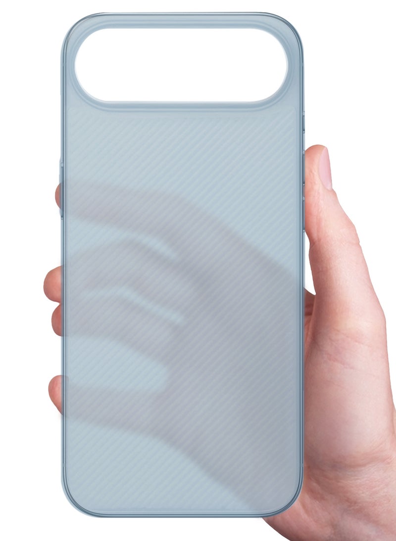 کاتانس 3 عبوات من أغطية الحماية لهاتف iPhone 17 Air - غطاء قوي ومتين رفيع للغاية - غطاء خلفي بتصميم Air Skin Line - غطاء حماية شفاف من السقوط مع واقيين للشاشة للخصوصية - أزرق فاتح - Image 3