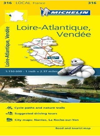 Loireatlantique Vendee Michelin Local Map 316 Map by  Paperback - pzsku/Z8C3CA2B1528F5D96B5FFZ/45/_/1698840558/fe406df0-0287-4f5d-9815-afdb3741989d