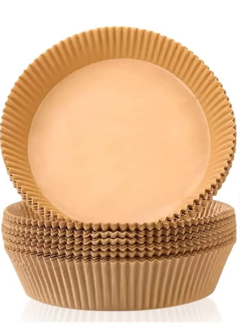 100 قطعة من وسادات مقلاة الهواء المستديرة غير اللاصقة ورق برشمان عالي الجودة للخبز - Image 1