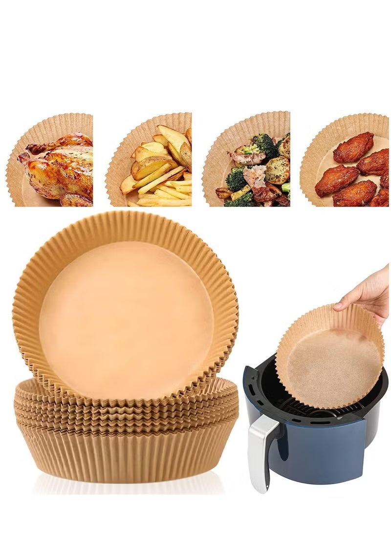 100 قطعة من وسادات مقلاة الهواء المستديرة غير اللاصقة ورق برشمان عالي الجودة للخبز - Image 2