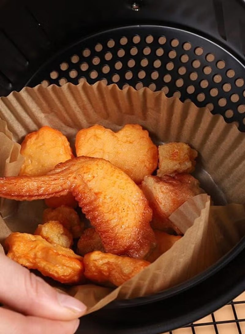 100 قطعة من وسادات مقلاة الهواء المستديرة غير اللاصقة ورق برشمان عالي الجودة للخبز - Image 5