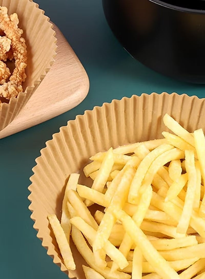 100 قطعة من وسادات مقلاة الهواء المستديرة غير اللاصقة ورق برشمان عالي الجودة للخبز - Image 4