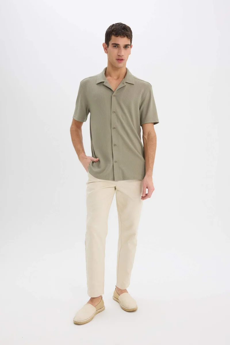 DeFacto Regular Fit Polo Collar Short Sleeve Shirt