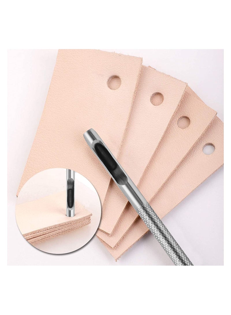 NIBEMINENT Leather Punch Tool Stitching for Watch Band Gasket Belt Fabric Canvas Paper Plastics 6 Hole  - Image 3