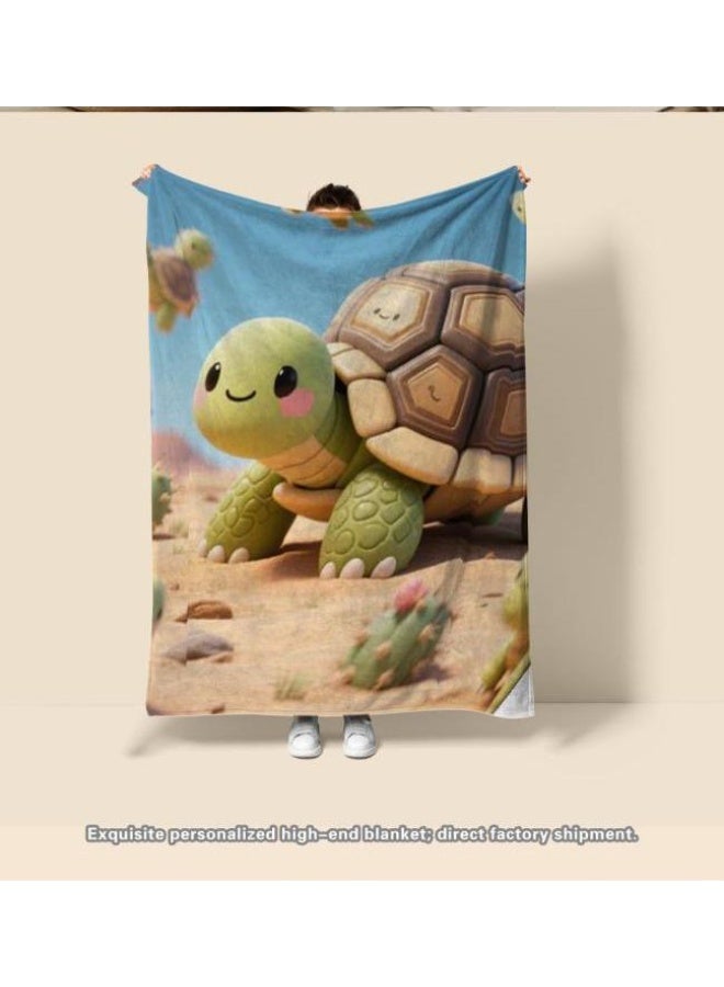 عام بطانية رقيقة من الفانيلا الكرتونية للأطفال والرضع (دافئة ومريحة، ومناسبة للنوم والألعاب) 70 سم * 100 سم - Image 2