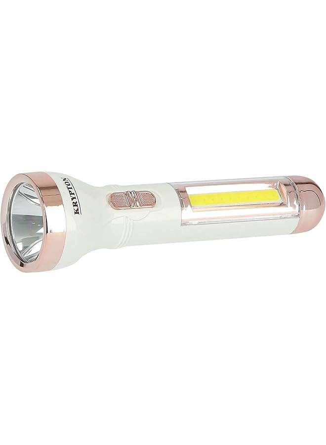 KRYPTON KNFL5126 Rechargeable Flash Light WHITE - Image 1