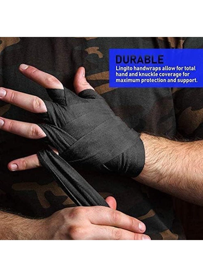 Venom Professional boxing hand wraps designed to protect hands, wrists, and knuckles during training; suitable for boxing, kickboxing, MMA, and heavy bag workouts. Made from durable, comfortable material with a secure closure, ideal for daily training. - Image 2