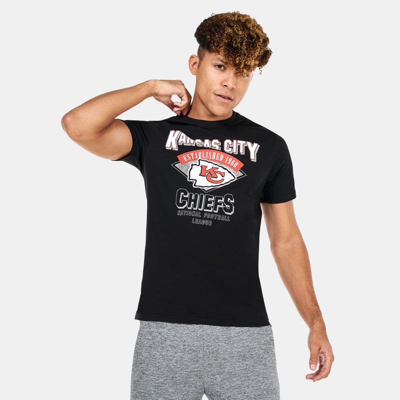 NEW ERA Men's NFL Kansas City Chiefs Team Wordmark T-Shirt - Image 1