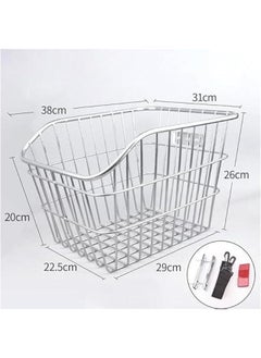 Generic Rear Bike Basket Bicycle Basket Fashion Storage Practical Bicycle Cargo Rack, Biking Rack Basket for Hiking Mountain Bikes  - Image 2