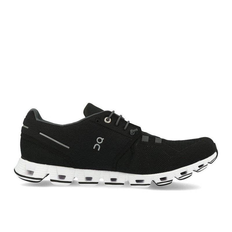 On Women's Cloud Sneakers, Black/White, 10.5 Medium US - Image 3