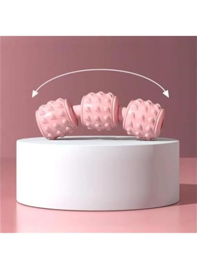 إسكدنيا بكرة تدليك لعضلات الساق والساق والذراع وكوع التنس ومرفق لاعبي الجولف، اداة تدليك عميقة من الفوم لتخفيف الام العضلات وتصلبها وتضييق العضلات، 7 عجلات، بينك - Image 5