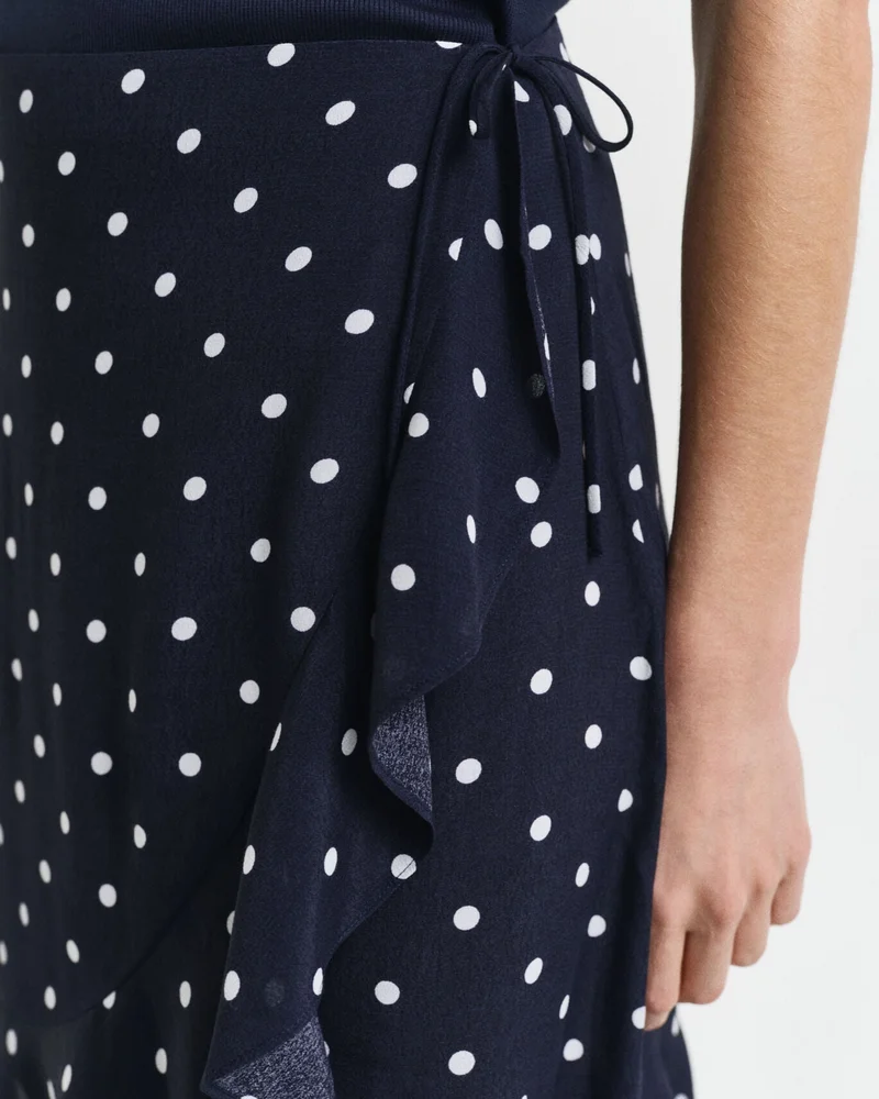 GANT  Dot Print Frill Skirt for Women | Best Price UAE