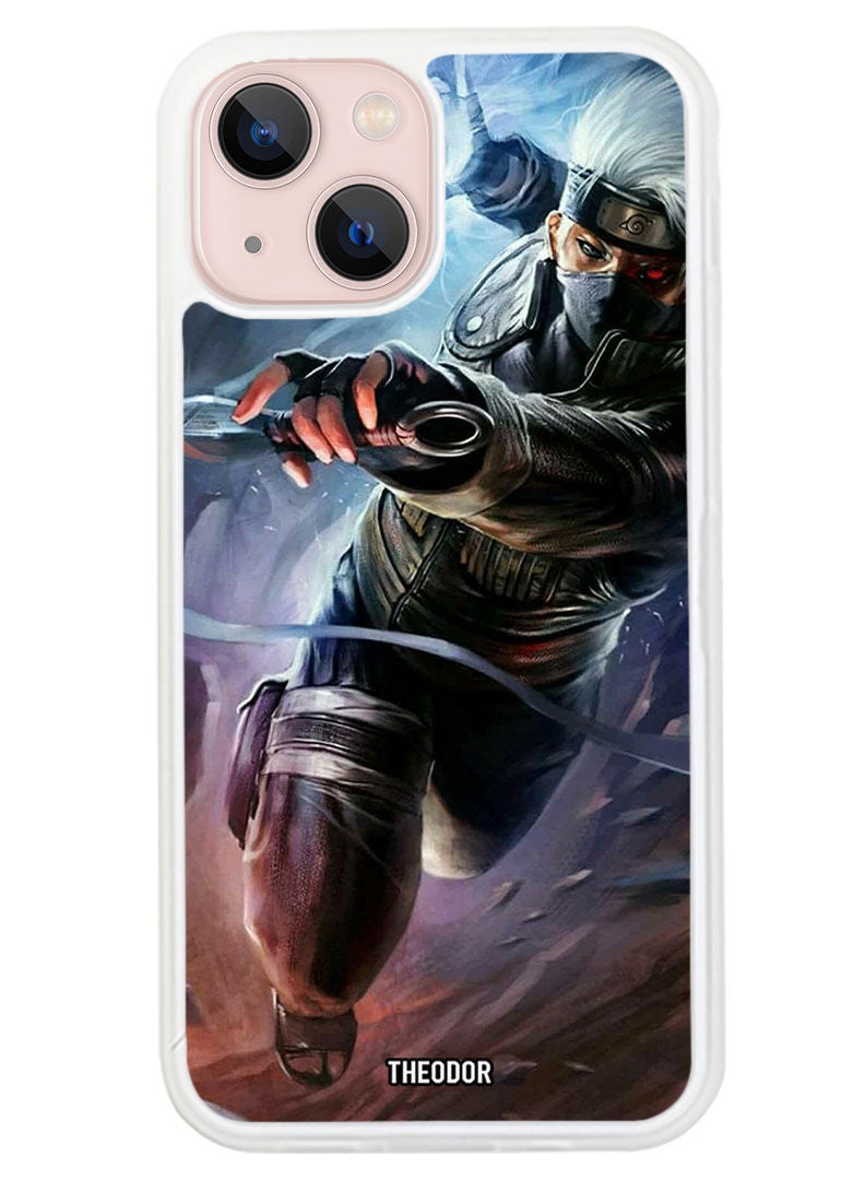 Theodor Protective Case Anti Scratch Shock Proof Cover For APPLE IPHONE 14 The Anime Naruto 1 (White Bumper) - Image 1