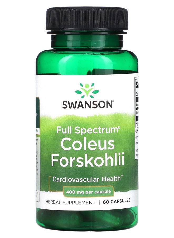 Full Spectrum Coleus Forskohlii 400 mg 60 Capsules