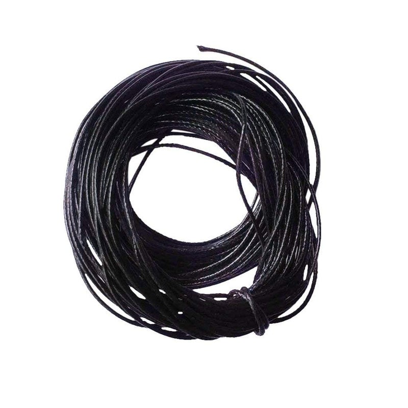 SHRIYA Silk Black Thread Kala Dhaga Necklace Cord Necklace String for Jewelry Making Black Waxed Cotton Thread Beading Cord for Bracelet Necklace Jewelry Anant Dhaga Silk Thread Taweez, Nazar Battu - Image 3