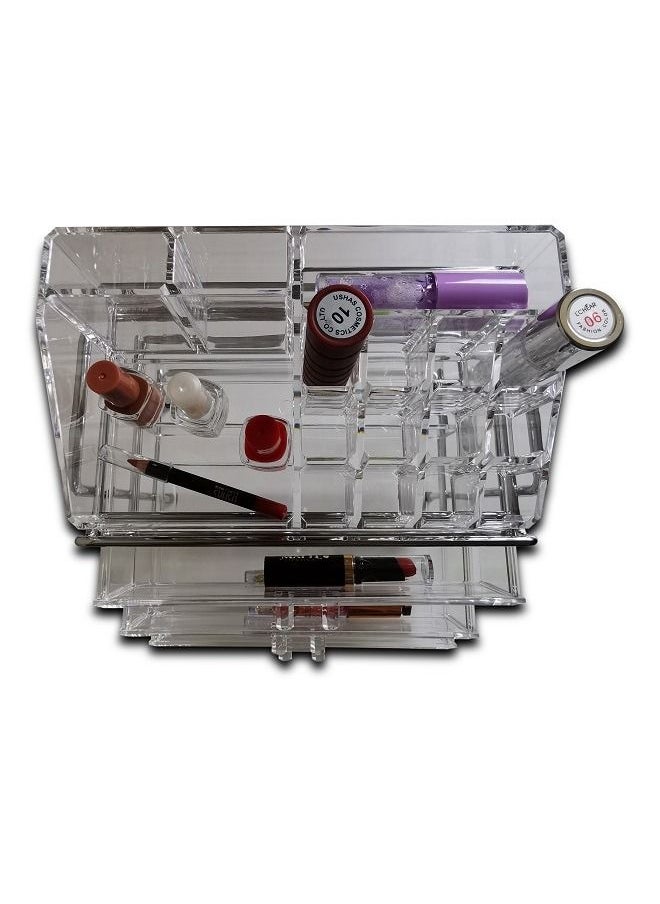 Generic Makeup Organizer Acrylic Cosmetic Storage 3  Drawers and Jewelry Display Box  - Image 5