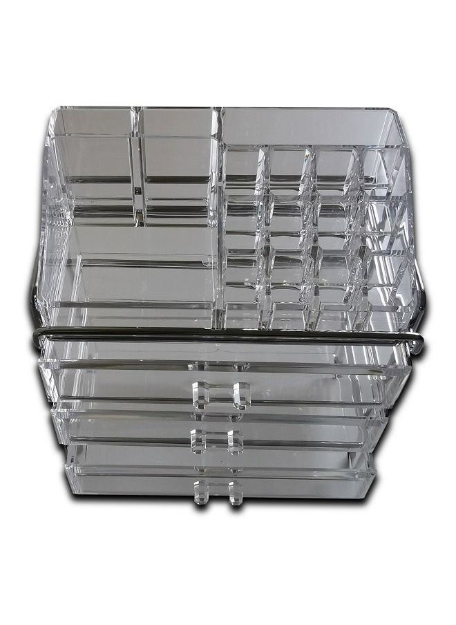 Generic Makeup Organizer Acrylic Cosmetic Storage 3  Drawers and Jewelry Display Box  - Image 2
