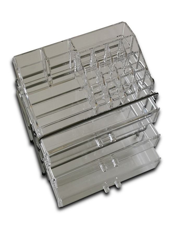 Generic Makeup Organizer Acrylic Cosmetic Storage 3  Drawers and Jewelry Display Box  - Image 3