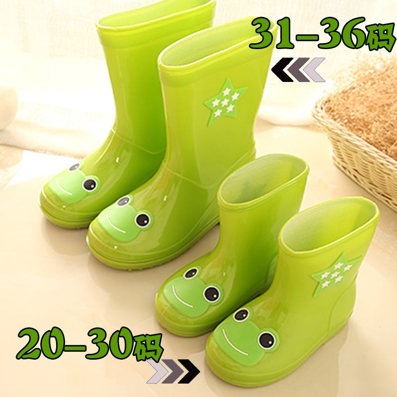 Cartoon Children'S Rain Boots Boys And Girls Baby Rain Boots Non-Slip Princess Cute Kindergarten Water Shoes Cover Children Rubber Shoes - Image 1