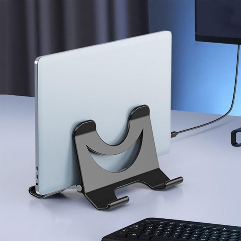 Lightweight Ergonomic Aluminum Laptop Stand for Desk Compact Cooling Support Enhanced Comfort - Image 4