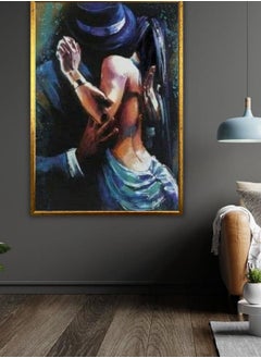 Generic Tango Serenade Art Canvas Print, Ready to Hang, Framed Wall Decor, Dance Inspired  - Image 1