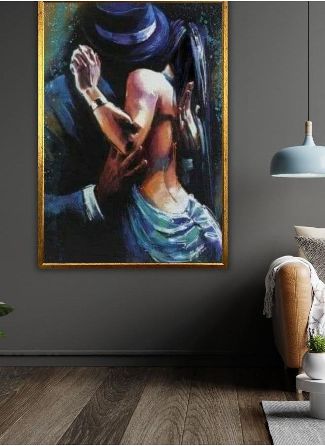 Generic - Tango Serenade Art Canvas Print, Ready to Hang, Framed Wall Decor, Dance Inspired - Image 1