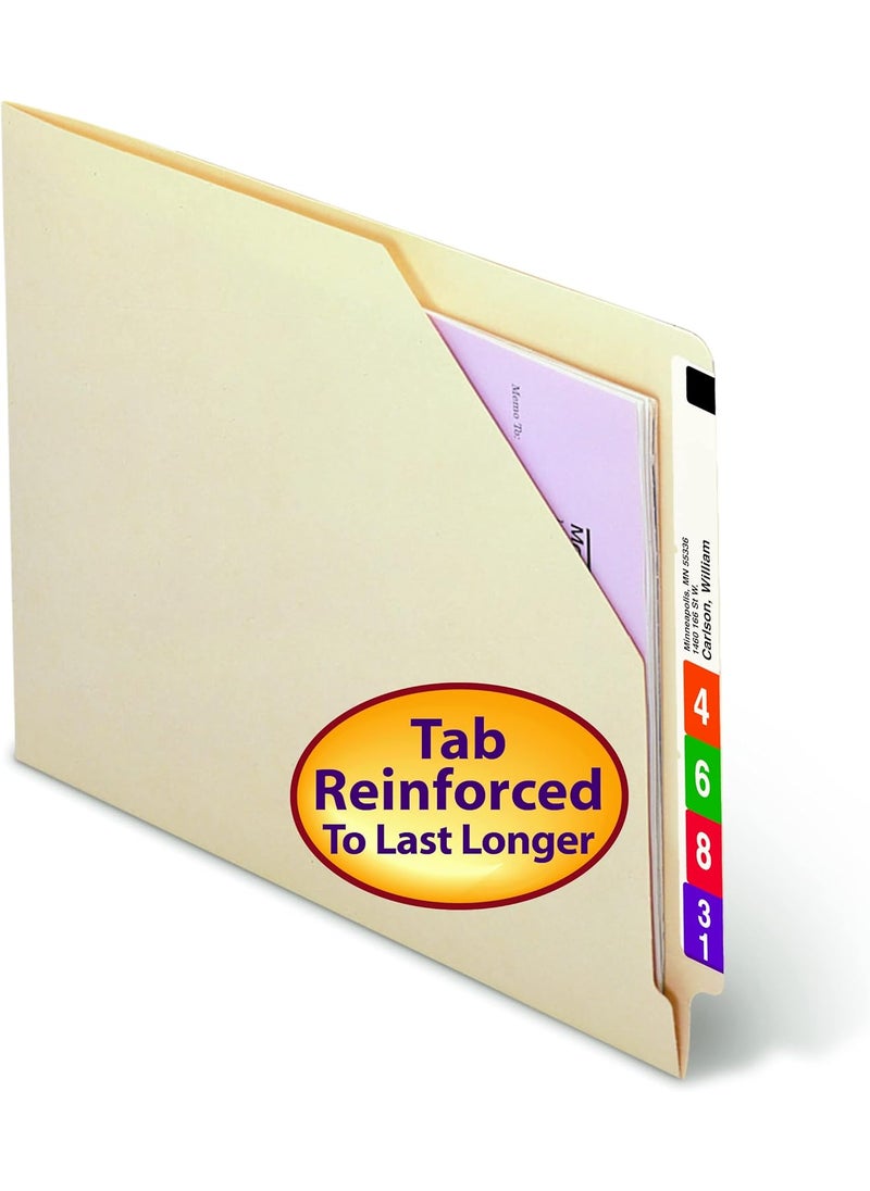Smead Smead End Tab File Jacket ShelfMaster Reinforced StraightCut Tab  - Image 2